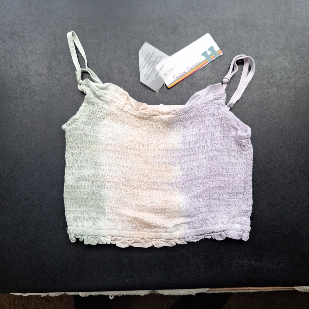 Vintage Havana Girls Dip Dyed Adjustable Strap Tank Top Size L (14)